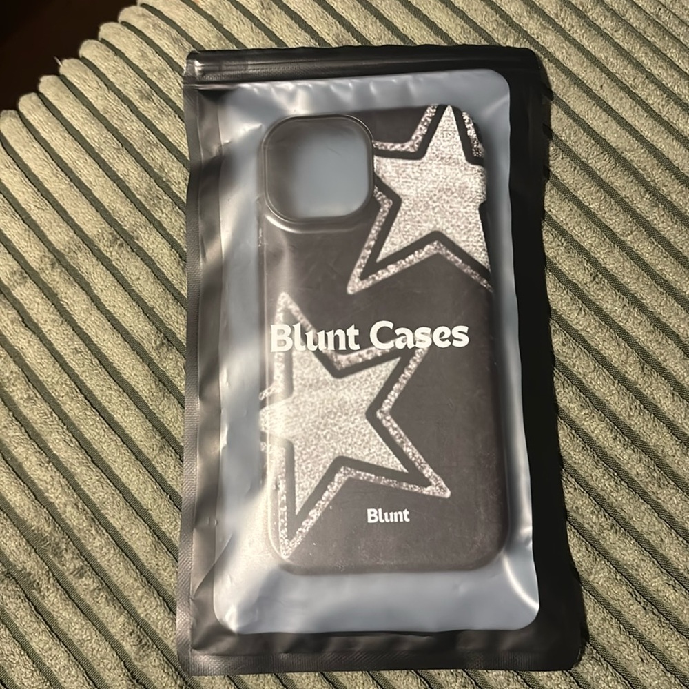 Black and Silver Star Phone Case iPhone 15
